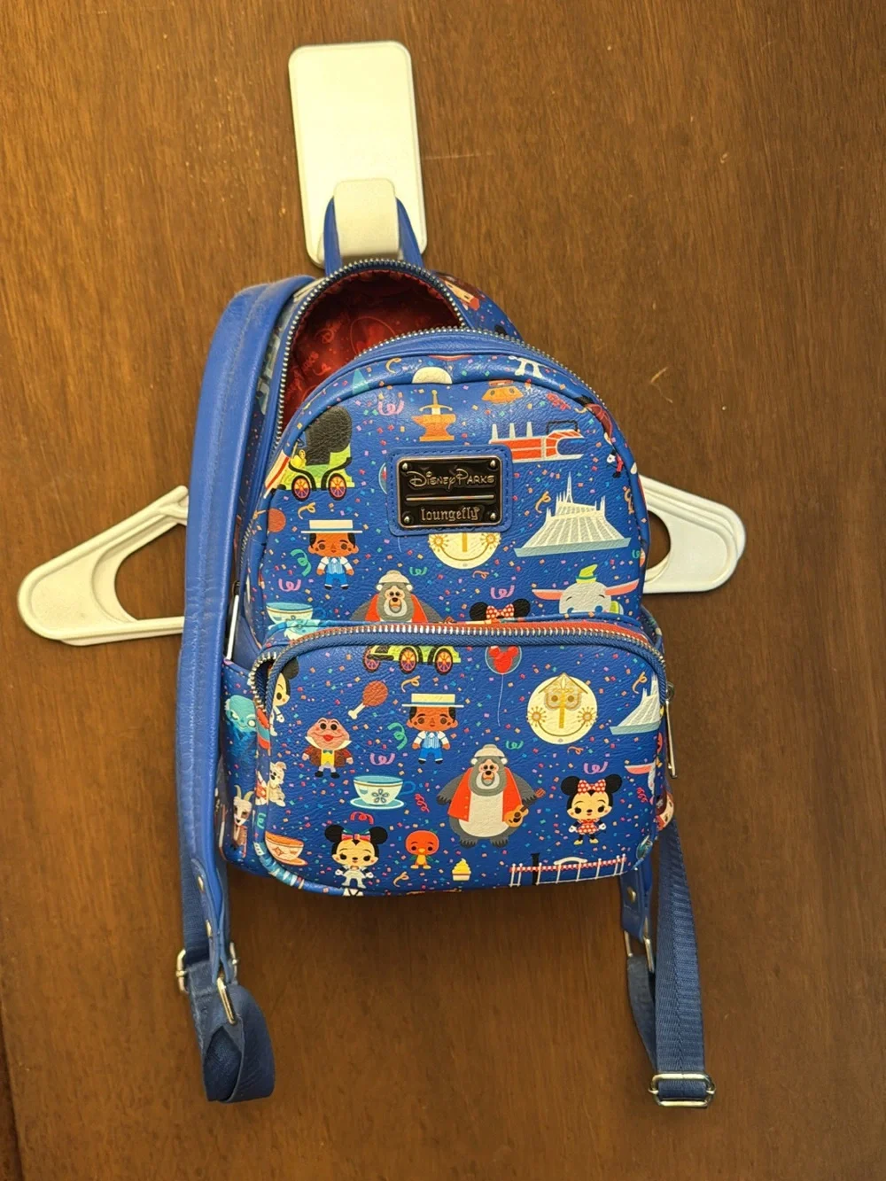 Loungefly Blue Kids Mini Backpack with Colorful Character Print